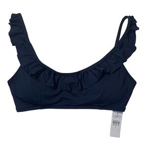 Loft Beach Ruffle Bikini Top NWT